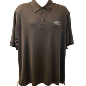 Vintage Cutter & Buck Silk Gray Men's Polo Shirt Budweiser 125 Years Anniversary